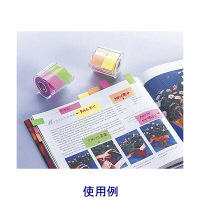 ヤマト　メモックロールテープ　レモン＆オレンジ 25mm幅　カッター付　NORK-25CH-6C　（直送品）