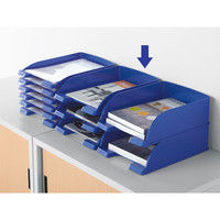 ライツ　レタートレー　スタンダード　ブルー　A4タテ　5227-10-35