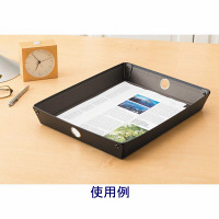 リヒトラブ　スタッキングトレー　Ａ４サイズ　黒　A340-24