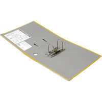 レバー式アーチファイル　A4タテ　背幅80mm　3冊　イエロー　SGLAF8YE　ハピラ