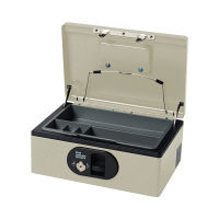 プラス　手提金庫　ライトグレー　CB-040FX　LGY　（直送品）