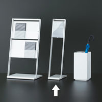 アスクル アーバンエントランス 案内板 A4タテ 幅238×奥行400×高さ1100mm 1台 オリジナル 掲示板 ディスプレイスタンド オリジナル