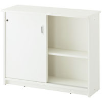 【組立設置込】アール・エフ・ヤマカワ 木製カウンター ハイカウンター書庫型 ホワイト 幅1200×奥行450×高さ1000mm 1台（2梱包）