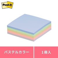 スリーエム(3M) ポストイット ふせん 付箋 カラーキューブ 75mm×75mm パステルカラー 1冊 CP-33