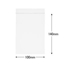 アスクルオリジナル　チャック袋（チャック付き袋）　0.04mm厚　B7　100mm×140mm　1セット（2000枚：200枚入×10袋）  オリジナル