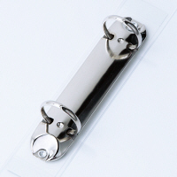 ハピラ　リングファイル丸型2穴　A4タテ　背幅35mm　カラバリ　クリアー オリジナル