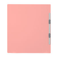 プラス フラットファイル A4タテ 樹脂製とじ具 ピンク 30冊 No.021N