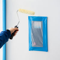 現場のチカラ 貼ってはがせる養生テープ 青 幅50mm×長さ25m 寺岡製作所 1セット（150巻入）  オリジナル