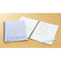 コクヨ キャンパスツインリングノート セミB5 A罫7ｍｍ（ミリ） 40枚 青 ブルー 10冊まとめ売り ス-T110AN-B