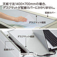 コクヨ デスクマット軟質Ｓ 塩化ビニル製 片面非転写特殊加工 透明 1382×596ｍｍ 配線カバー対応 1.7ｍｍ 下敷きなし マ-MX547 1枚