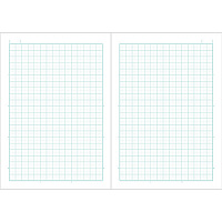 ナカバヤシ　5mm方眼ノート　動物演奏会シリーズ　セミB5　１（ペンギン）　62332-8　1冊