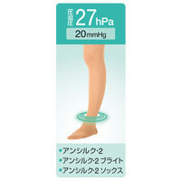 アルケア アンシルク・2パンティーストッキング ブラック S 18524 1足