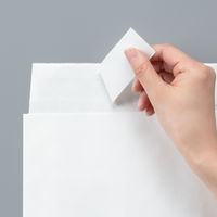 「現場のチカラ」 スーパーバッグ 宅配袋（紙製） ラミネート加工 白 特小サイズ 封かんシール付 1パック（100枚入）  オリジナル