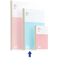 アスクルオリジナルノート　セミB5　40枚　A罫7mm　10冊  オリジナル