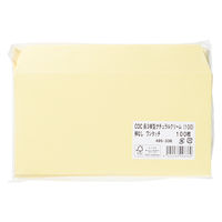 ムトウユニパック ナチュラルカラー封筒 長3横型 クリーム　テープ付 500枚（100枚×5袋）