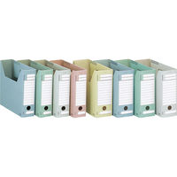 コクヨ　ファイルボックス-FS　＜Dタイプ＞　A4ヨコ　背幅75mm　緑　A4-SFD-G　1セット（5冊）