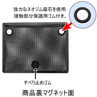 マグネットポケット メモ・ハガキ 黒 5個 A7391-24 リヒトラブ