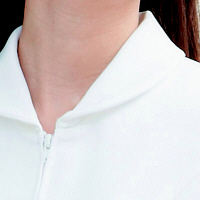 AITOZ（アイトス） ナースジャケット（パイピング） 女性用 半袖 ホワイト LL 861338-001　白衣