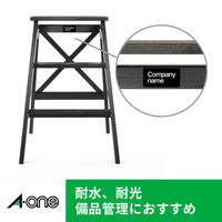 エーワン（A-one）屋外でも使えるラベルシール 備品ラベル つや消しフィルム レーザー 耐水 A4 シルバー 24面  5シート  31058