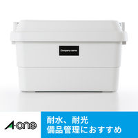 エーワン（A-one）屋外でも使えるラベルシール 光沢フィルム UV保護カバー付 インクジェット  A4 ホワイト 20面  各4シート  31087