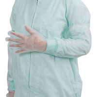 【使いきりポリエチレン手袋】 川西工業 LDポリエチレン手袋 超ロングタイプ 外エンボス #2011 クリア フリー 1箱（30枚入）