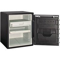 【設置込】セントリー ダイヤル式耐火・耐水金庫 (1時間耐火) 56.6L 幅472×奥行491×高さ603mm ブラック 1台 鍵2本（取寄品）