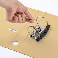 アスクル　リングファイル　A4タテ　2穴　レバー式アーチファイル　背幅43mm　ベージュ　10冊　シブイロ オリジナル