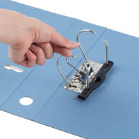 アスクル　リングファイル　A4タテ　2穴　レバー式アーチファイル　背幅66mm　ブルー　青　10冊　シブイロ  オリジナル