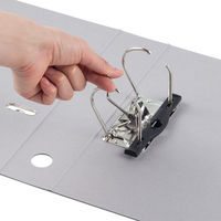 アスクル　リングファイル　A4タテ　2穴　レバー式アーチファイル　背幅66mm　グレー　10冊　シブイロ  オリジナル