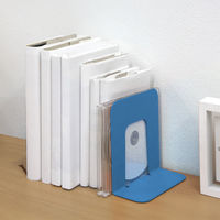 プラス ブックエンド S BS-203 BL 1セット(2個)