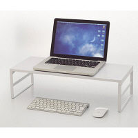 リヒトラブ(LIHIT LAB.) 机上台 幅590mm ハイタイプ 白（ホワイト） A7333-0