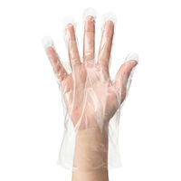 【使いきりポリエチレン手袋】 川西工業 食品加工・調理用 LDポリエチレン手袋 片エンボス #2016 クリア L 1袋（100枚入）（直送品）