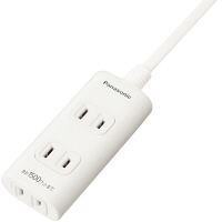 パナソニック ザ・タップQ ホワイト 2P式 3個口 2m WHA2423WP 1個