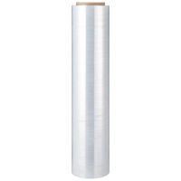 「現場のチカラ」ストレッチフィルム エコノミータイプ 15μm 500mm×300m巻 透明 ST15 1箱（6本入） アスクル  オリジナル