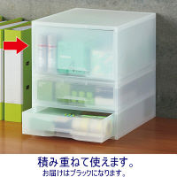 岩崎工業　再生PP引き出しケース　深型1段　ブラック　ST6100RB  オリジナル