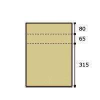 【底面B2】　無地ダンボール　高さ調節タイプ　B2×高さ315～460mm　4L　1セット（15枚：5枚入×3梱包）