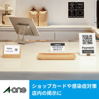 エーワン（A-one）CD/DVDインデックスカード 片面光沢 インクジェット  148×296mm  2面  10シート 51158×3袋