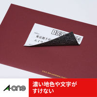 エーワン（A-one）ラベルシール 下地が隠せて透かしても読めない プリンタ兼用 封筒 シール ステッカ― A4 10面 12シート 31663×5袋