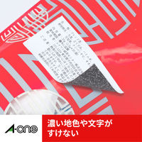 エーワン（A-one）ラベルシール 下地が隠せて透かしても読めない プリンタ兼用 封筒 シール ステッカ― A4 24面 12シート 31667×5袋