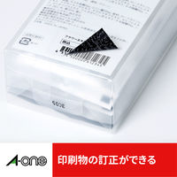 エーワン（A-one）ラベルシール 下地が隠せて透かしても読めない プリンタ兼用 封筒 シール ステッカ― A4 65面 12シート 31673×5袋