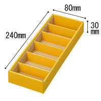 アスクル　引き出し整理ボックス　薄型　高さ30mm　アソート　小×6、中×6、大×3  オリジナル