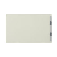 プラス　フラットファイル樹脂製とじ具　A4ヨコ　グレー　No.022N　30冊