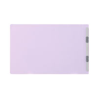 プラス　フラットファイル樹脂製とじ具　A4ヨコ　バイオレット　No.022N　30冊