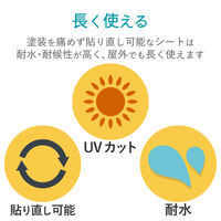 エレコム 手作りステッカー インクジェット 自動車・自転車専用 ノーカット A4 透明 2セット EDT-STCAS 1個