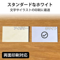 エレコム マルチカード 名刺 マイクロミシンカット 厚口 白 A4 10面 1袋（12シート入）（直送品）