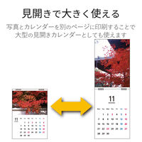 エレコム カレンダーキット 光沢紙 縦長吊りタイプ EDT-CALA4LK