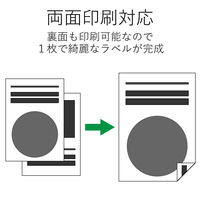 エレコム メディアケース用ラベル ハイグレード ボトム+インデックス EDT-SCDJK