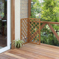 タカショー フォールディングラティス ナチュラル 幅900×高さ900mm 5枚組 EWF-909N/5S 1セット（5枚組）（直送品）