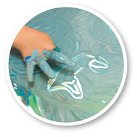 ぺんてる ゆびえのぐ 8色セット WHG-8 1個