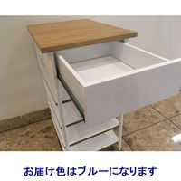 【アウトレット】吉桂 HIKE デスクサイド シェルフ W370×D500×H720mm BL 1台（直送品）